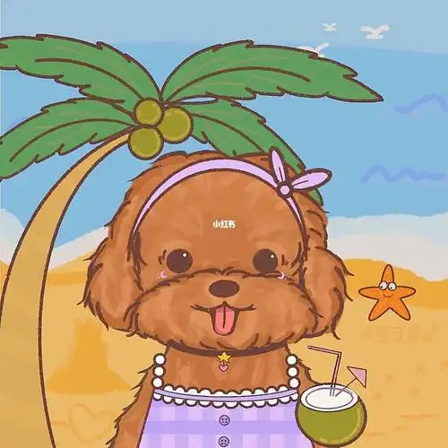 泰迪狗狗可爱卡通头像
