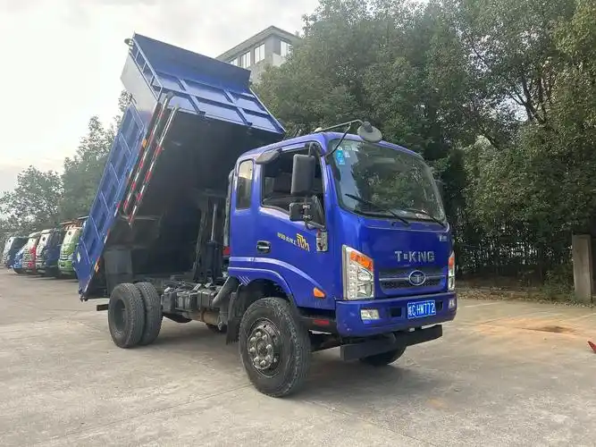 新到2020年1月,唐骏小蓝牌自卸车,140马力,轮胎825 - 抖音