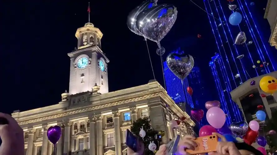 2021武汉江汉路跨年夜#武汉##跨年