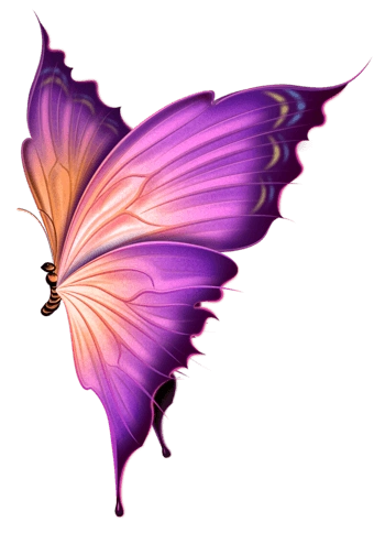 卡通梦幻紫色蝴蝶