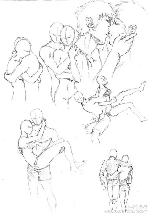 不过表现各种情侣之间的互动的就很少,放出这组情侣专用pose~扑通扑通