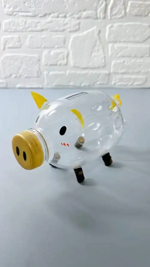 变废为宝,饮料瓶变存钱罐