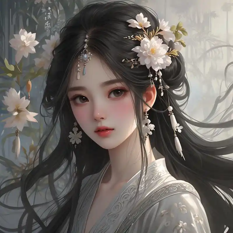 94黑色系古风女生头像96