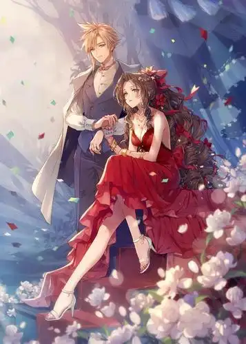 二次元男女系列之"纯美爱情"主题插画图集!执子之手与子偕老