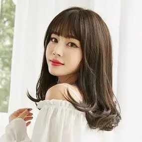 假发女中长发全头套2021年时尚新款逼真锁骨卷发大波浪短发假发套