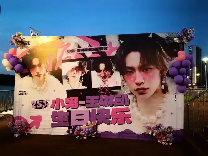 小鬼王琳凯0520生日快乐#生日应援打卡第一波:注水旗!真的好帅啊!