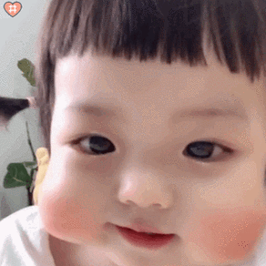 萌娃丸子妹表情包动图掐脸脸系列
