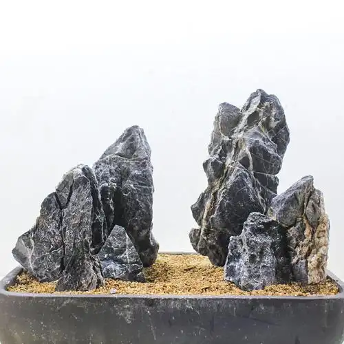 造景鱼缸景石天然大块青龙石假山石水族盆景造景