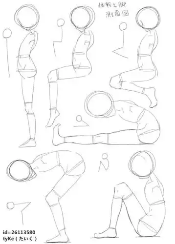 推荐人体侧身应该怎么画