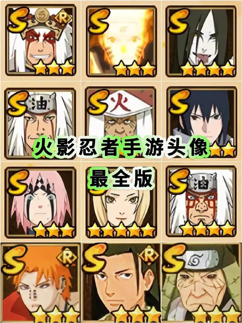 火影忍者s忍头像图标 火影忍者头像 火影忍者手游头像图标 - 抖音