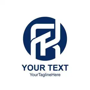 fk首字母首字母 fk 标志模板彩色圆圈蓝色的商业和公司身份设计照片