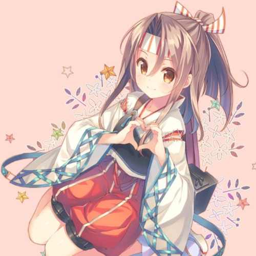 二次元动漫比心少女作品欣赏