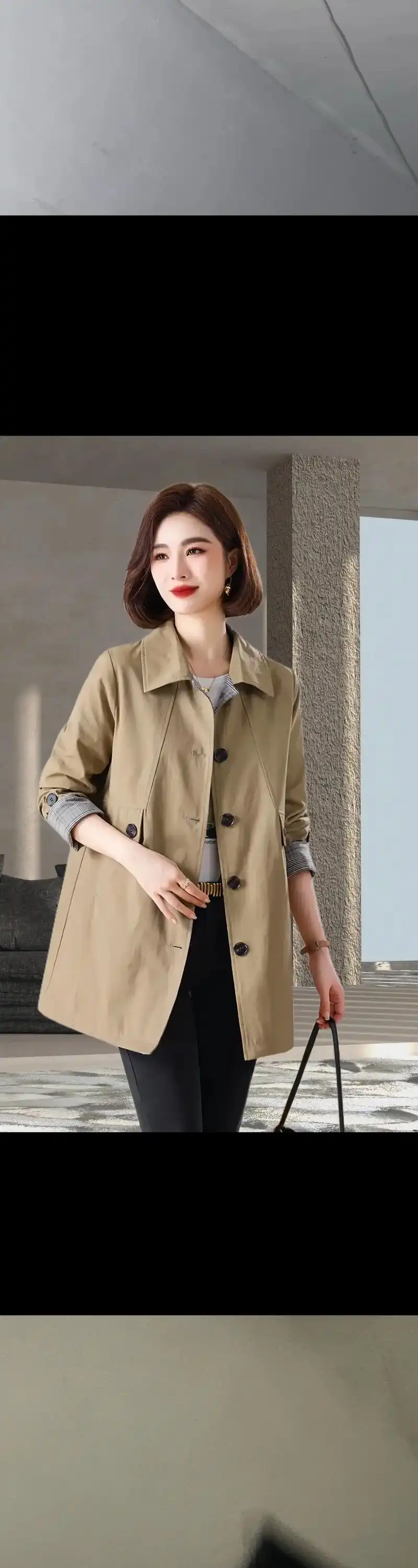 今年流行的早春宽松外套薄风衣!多个颜色可选!喜欢的去 - 抖音