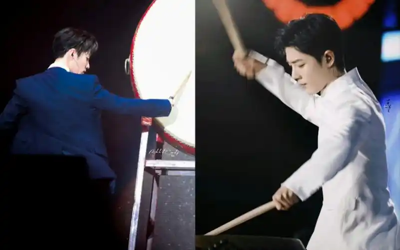 【肖战】战战又打鼓了 一身正气 好帅好帅