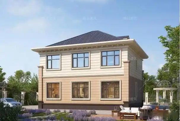 11款二层农村自建房面积适中造价经济外观大气又好看