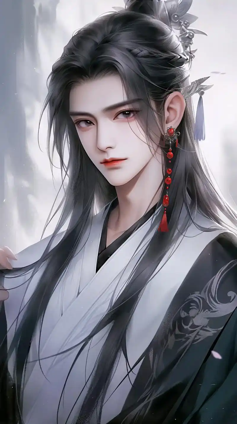 今日份古风美男头像壁纸 #我的插画作品集 #ai绘画 #古风 - 抖音