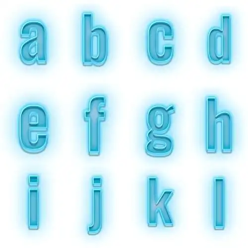 发光镂空数字字母