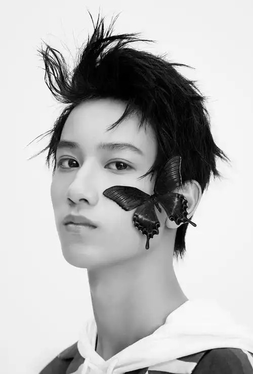 tf家族敖子逸清爽帅气杂志写真图片