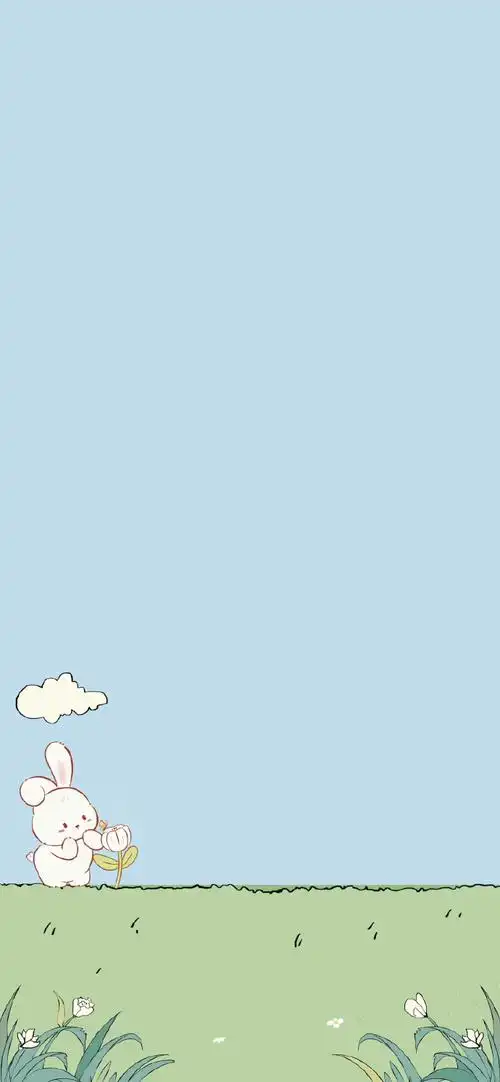 治愈系简约卡通插画壁纸套图小清新#手机壁纸##锁屏 主屏壁纸套图