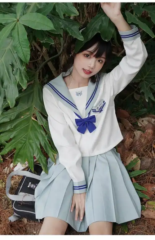 jk套装中jk制服欲日系二本校供水手服春夏学院风现货中短袖上衣白色不