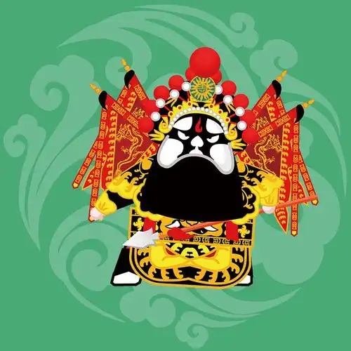 京剧白脸头像
