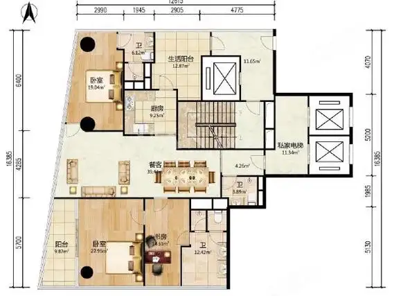 【多图】深圳湾一号,后海租房,深圳湾一号209平2房诚意出租,可拎包