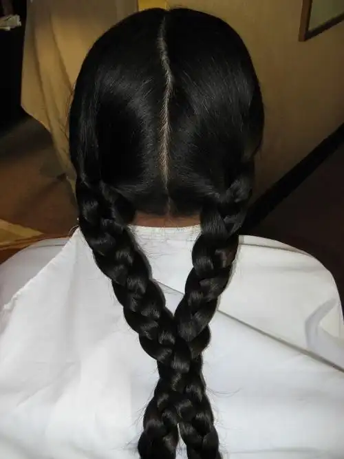 发蜡经典作品回顾9陈女士丰厚长发剪发5