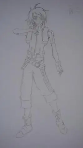 斗罗大陆唐三的简笔画帅气