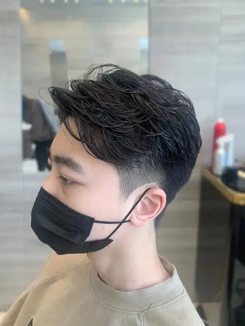 波士顿约烫男士纹理烫