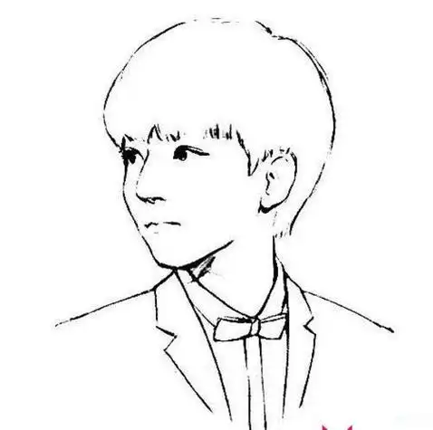 tfboys王俊凯简笔画 简笔画图片大全-蒲城教育文学网