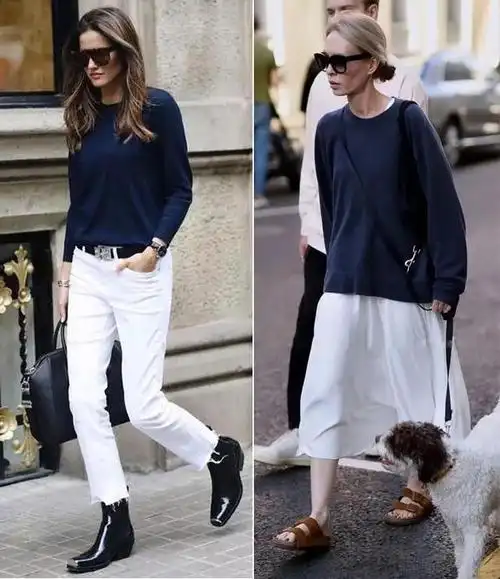 为什么劝你多穿"藏蓝色"?5个秋冬"配色"穿搭公式,美极了!