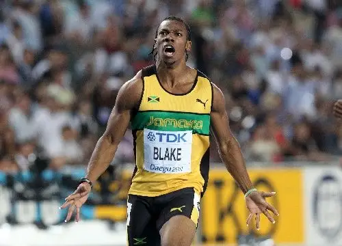 图文:田径世锦赛男子100米赛况 布莱克夺冠
