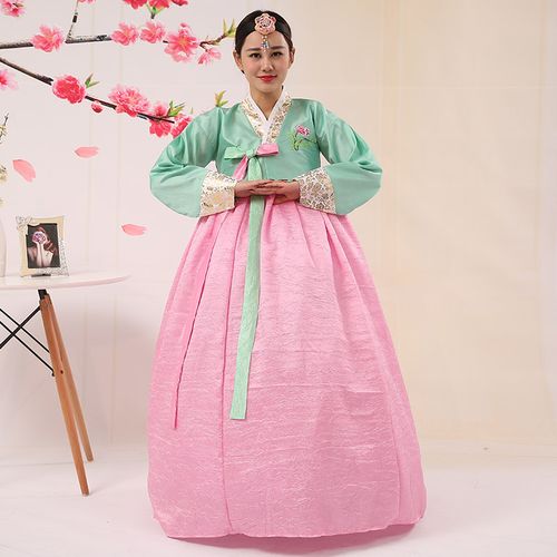 民族传统女士韩服韩国古装宫廷朝鲜民族舞舞蹈民族服装