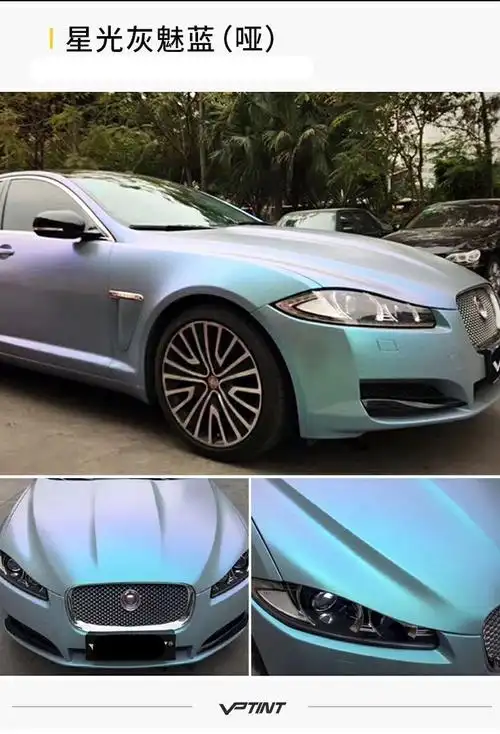汽车改色膜全车膜哑面钻石金砂粉橙蓝魅红整车贴纸车身变色保护膜