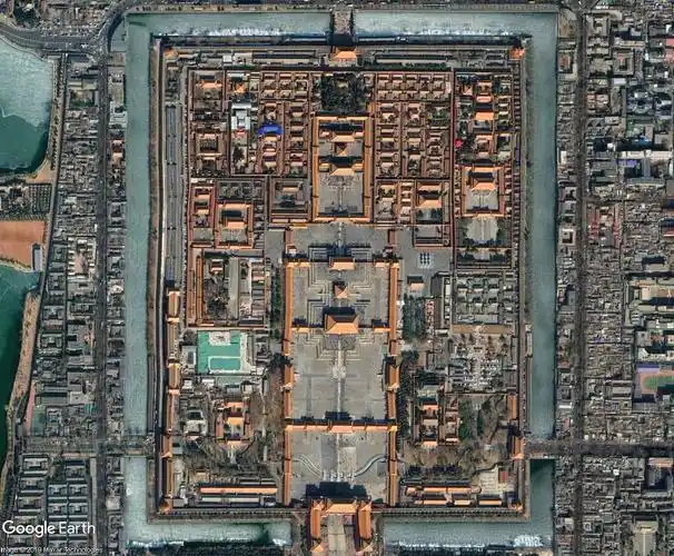 卫星鸟瞰中国四大博物馆北京故宫面积最大陕西博物馆藏品最多