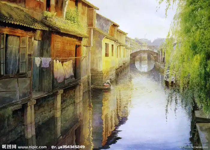 【引用】绝对美丽水彩画-----江南水乡
