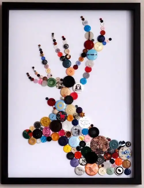 精美的纽扣画(扣子画)作品欣赏和制作方法.