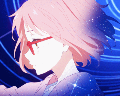 境界的彼方,栗山未来动态图片,戴眼镜的二次元女生,戴眼镜的短发女生