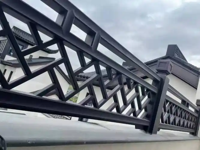 铝合金仿古栏杆铝合金新中式栏杆铝代木栏杆