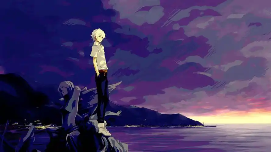 孤单的动漫男生壁纸 _ 图片网