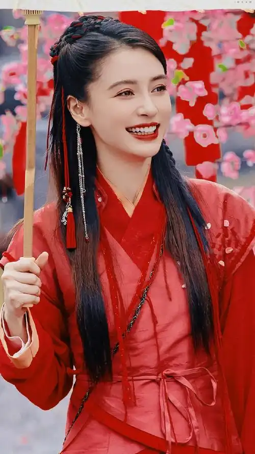 一袭红装 天地逍遥 9015鼻古装真的好美噢#angelababy林月如造型