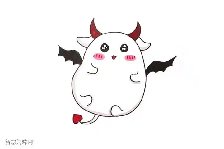 q版小恶魔怎么画
