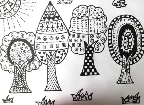 线描画——《树》(郭)