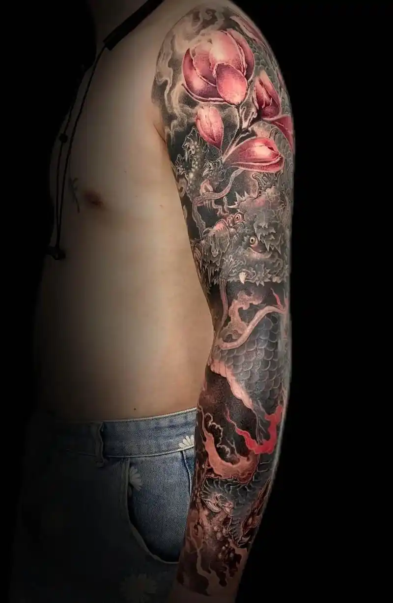 发个完整的给大家!纯享版!#花臂 #纹身 #修改纹身 - 抖音