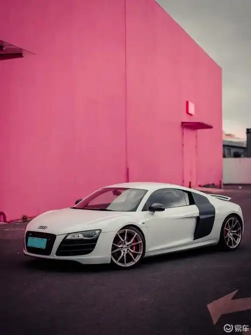 粉色的邂逅-奥迪r8打卡