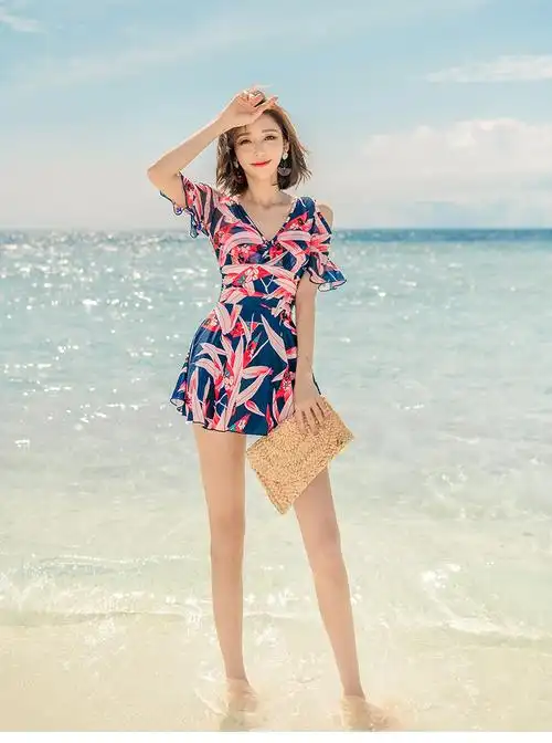 内衣 泳衣 恒源祥 恒源祥【捡漏特价】游泳衣女2021新款时尚遮肚性感