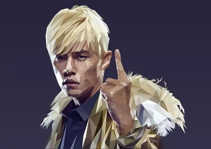 周杰伦矢量风格插画