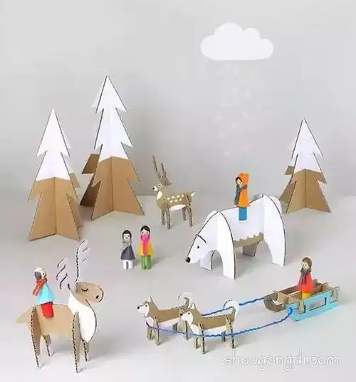 纸箱玩具手工制作大全幼儿玩具用废纸箱做