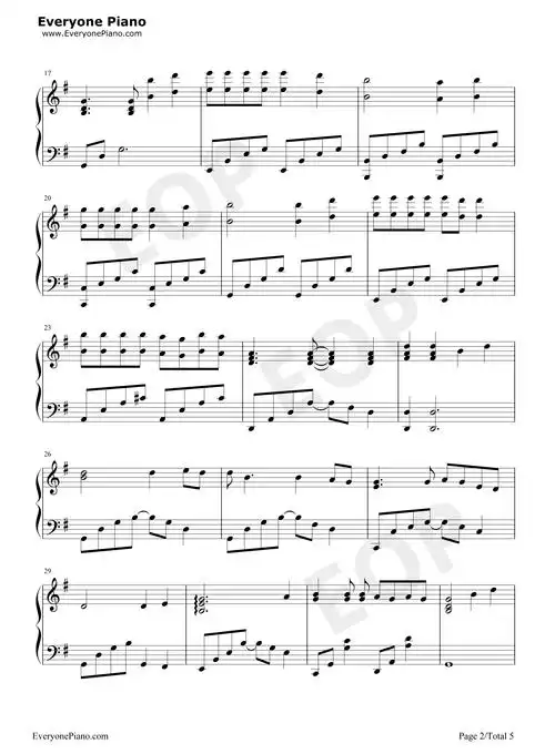 再见-男儿本色片尾曲-张震岳五线谱预览2