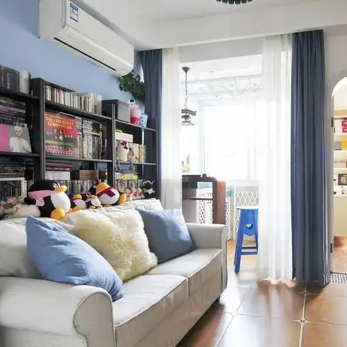 41平地中海清新两居室2房1厅,完美结合地中海和小清新.